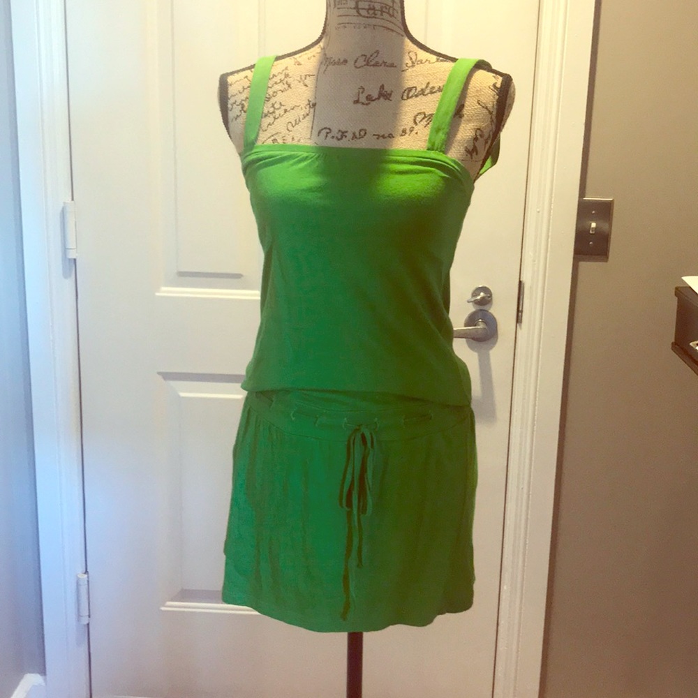 Barney’s Coop green cotton dress size XS
